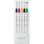 水性サインペンＥＭＯＴＴ　５色　ＮＯ．１　ビビット　【お取り寄せ品】５営業日以内届