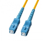 アーマード１芯光ファイバケーブル（シングルモード、ＳＣ－ＳＣ、２ｍ、イエロー）　■お取り寄せ品
