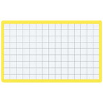 マグネット見出し　カード寸法４３×７４ｍｍ黄