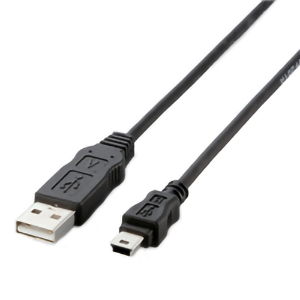 ＥＵ　ＲｏＨＳ指令準拠ＵＳＢケーブル　Ａ：ｍｉｎｉＢ／０．５ｍ（ブラック）　■お取り寄せ品