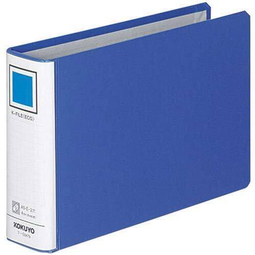Ｋファイル片開　Ａ５横　４０ｍｍ青