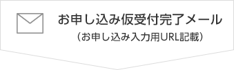 お申し込み仮受付完了メール（お申し込み入力用URL記載）