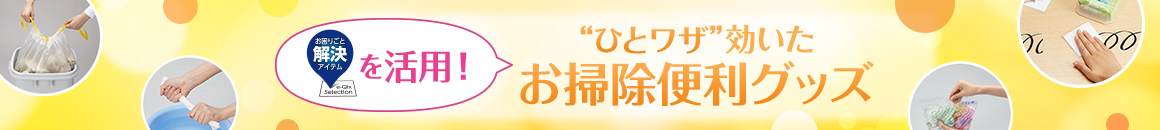 お困りごと解決アイテムを活用！ “ひとワザ”効いたお掃除便利グッズ