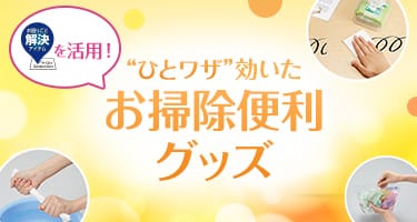 お困りごと解決アイテムを活用！ “ひとワザ”効いたお掃除便利グッズ