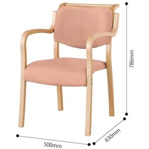 アイリスチトセ テンダーHG 木ナチュラル張地ピンク（4脚入り