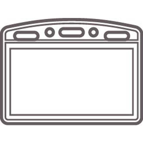 コクヨ 名札ケース 名刺・IDカード用チャックなし 50枚 ナフ