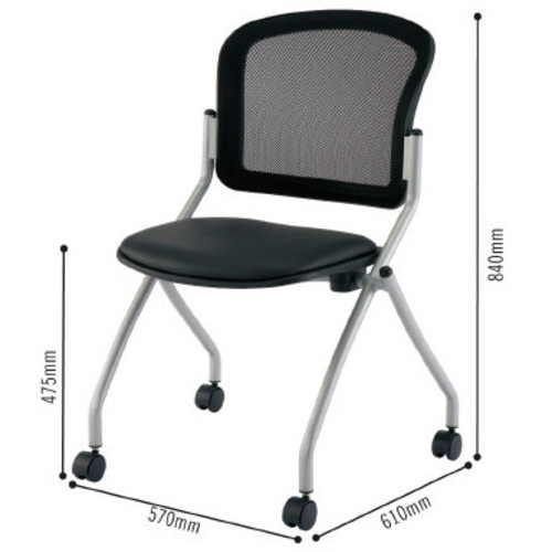 SEKI セキ メッシュネスティングチェア2 ブラック Z－172347－RN－C