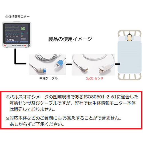 アズワン リユーザブルSpO2センサ （ネルコア互換）／成人 ソフト／1